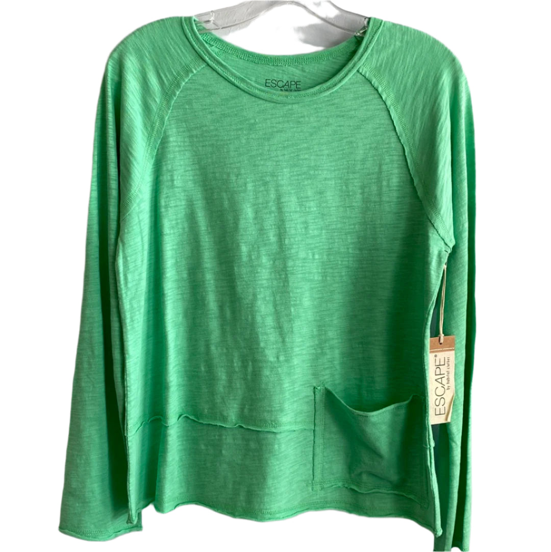 Cotton Pocket Pullover-Seafoam