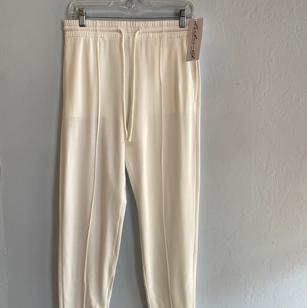 Super Soft Joggers-Cream