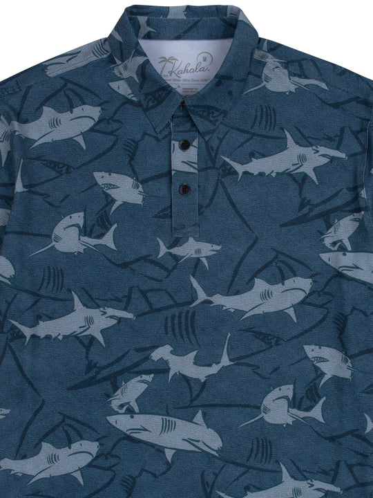 Shiver Knit Polo-Grey