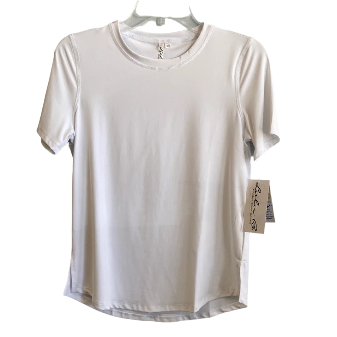 Nancy's Short Sleeve Top-White