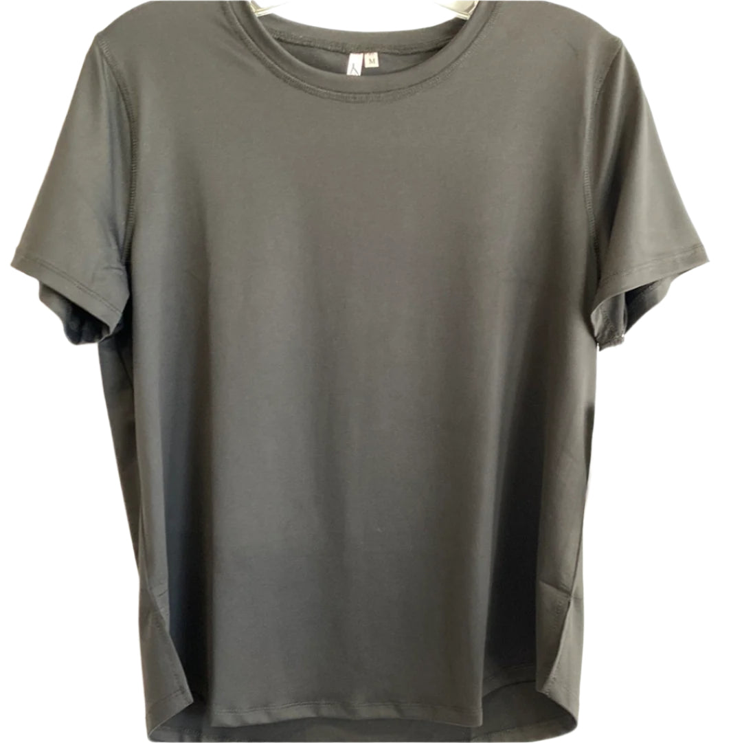 Nancy's Short Sleeve Top-Black