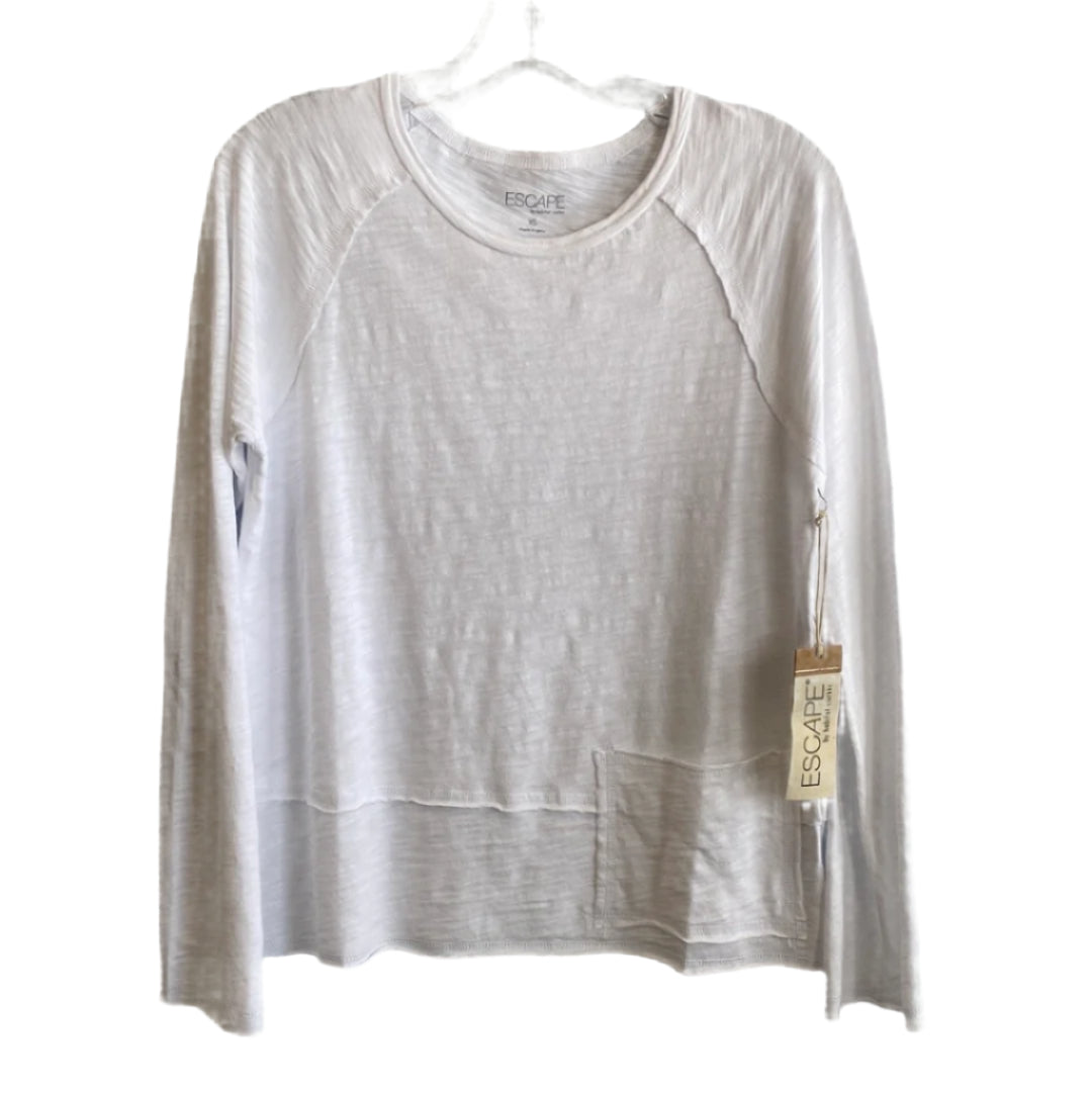 Cotton Pocket Pullover-White