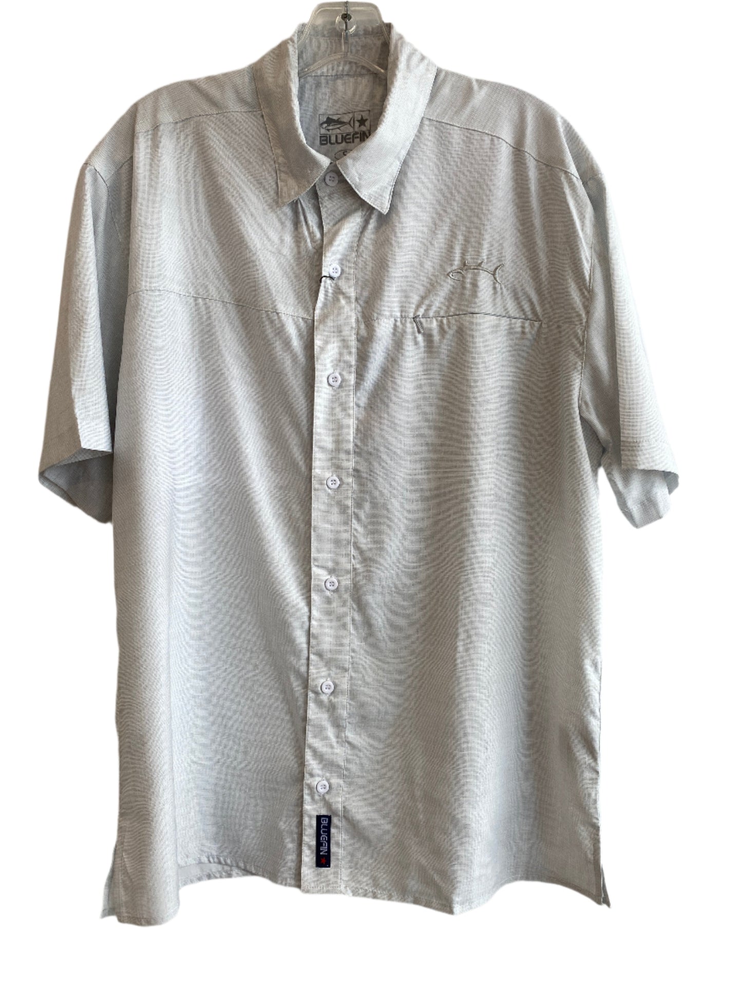 Performance S/S Linen Zip Sport Shirt-Off White