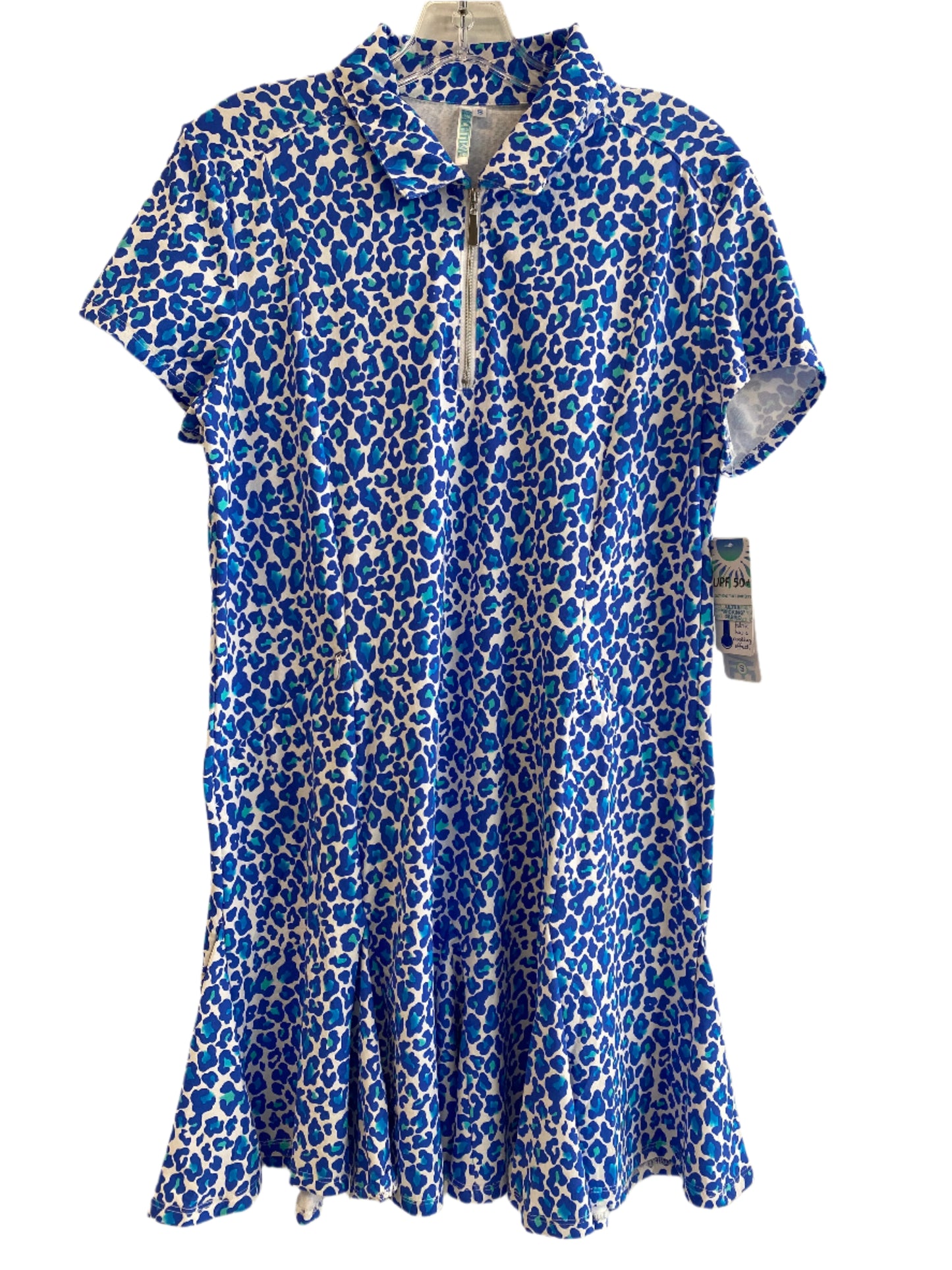 S/S Zip Up Ruffle Dress-CBLS