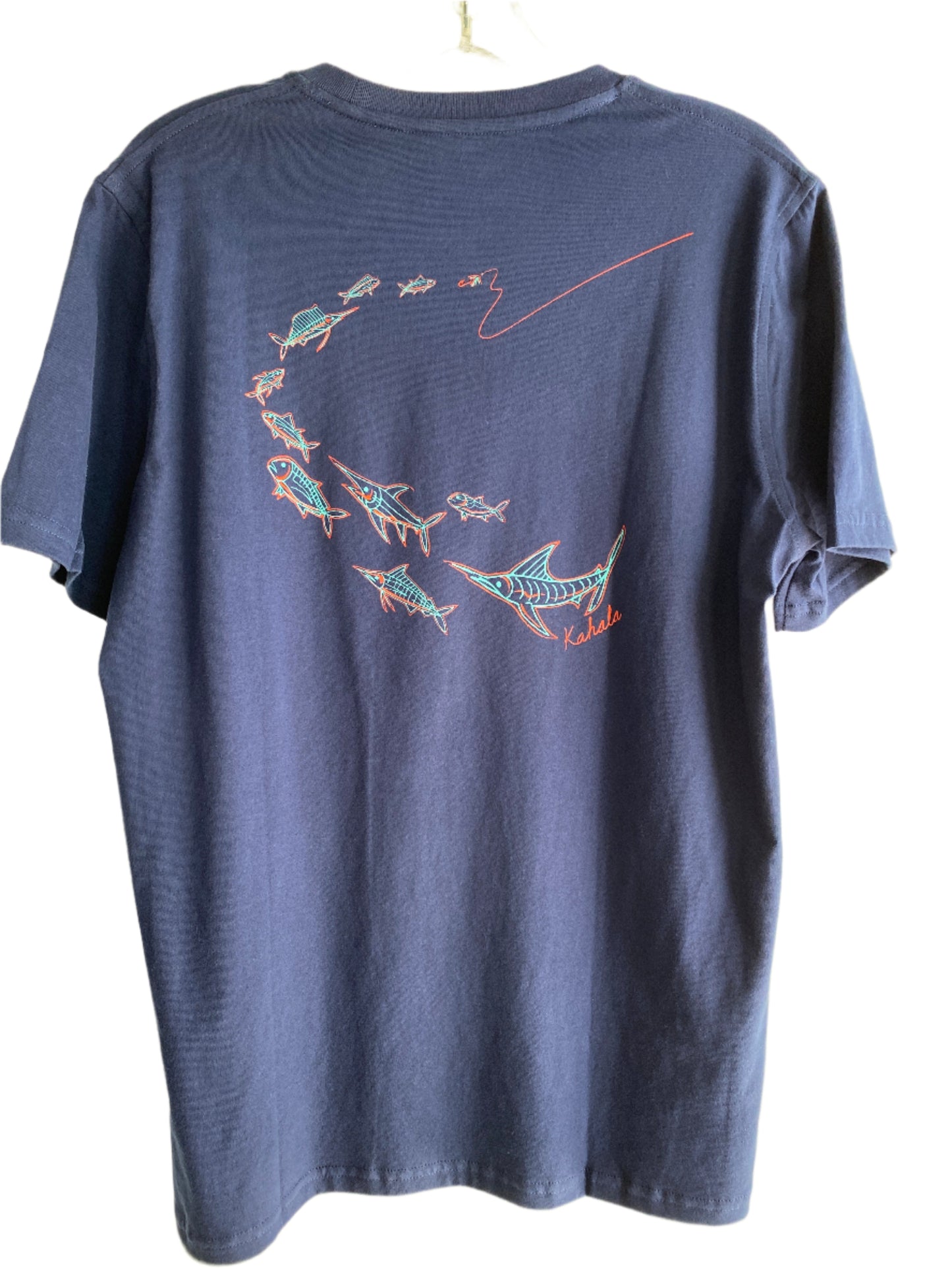 Let's Go Fishing Tee-Navy