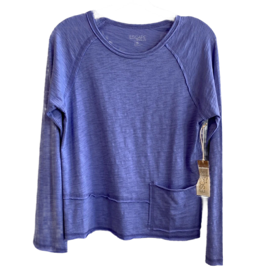 Cotton Pocket Pullover-Baja Blue