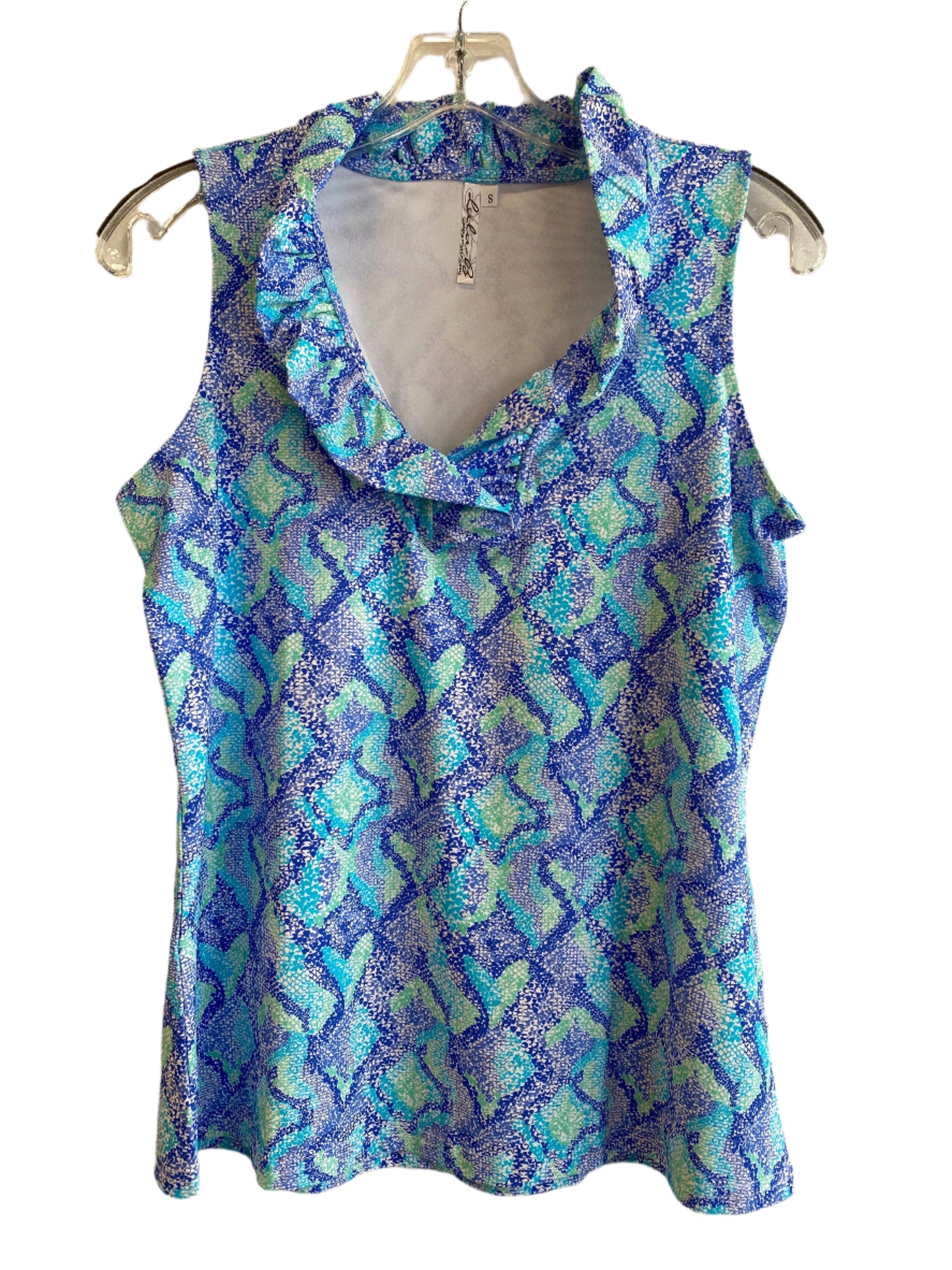 V-Neck Ruffle Tank-PBLS