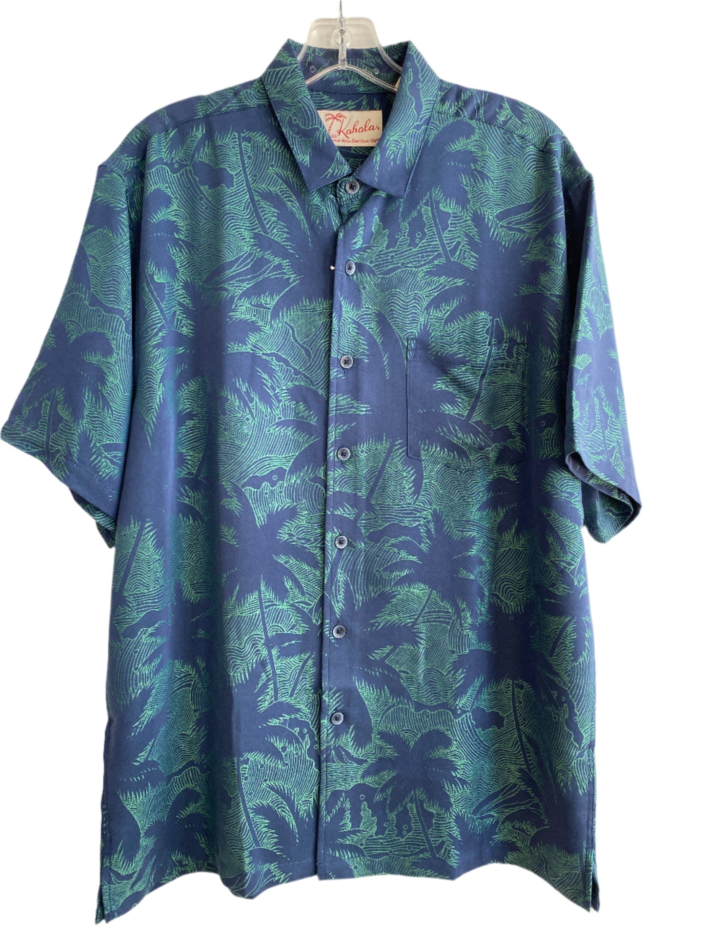 Palm Breeze SS Shirt-Navy