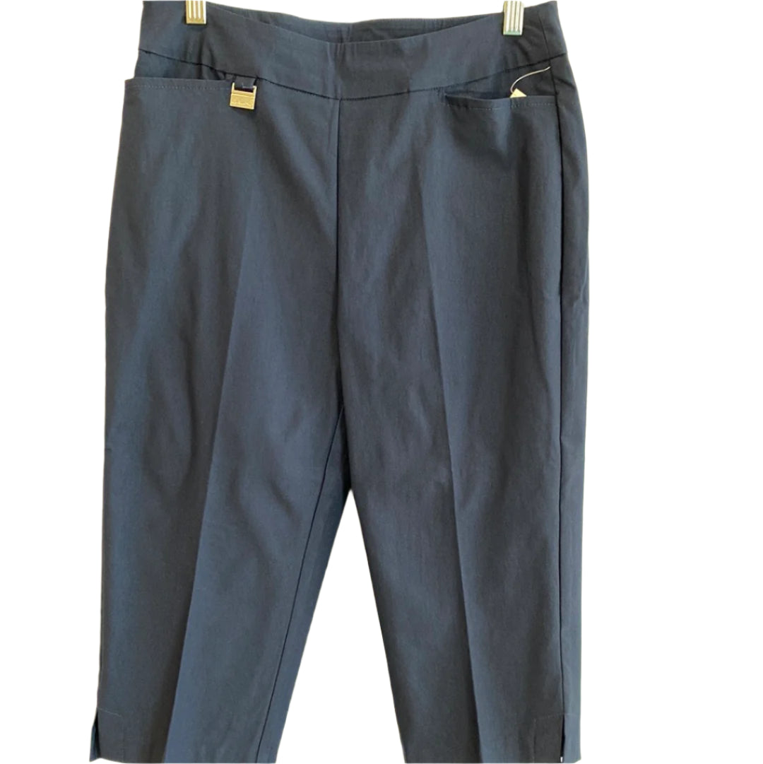 Bangladine Pedal Pusher w/Side Vent-Navy