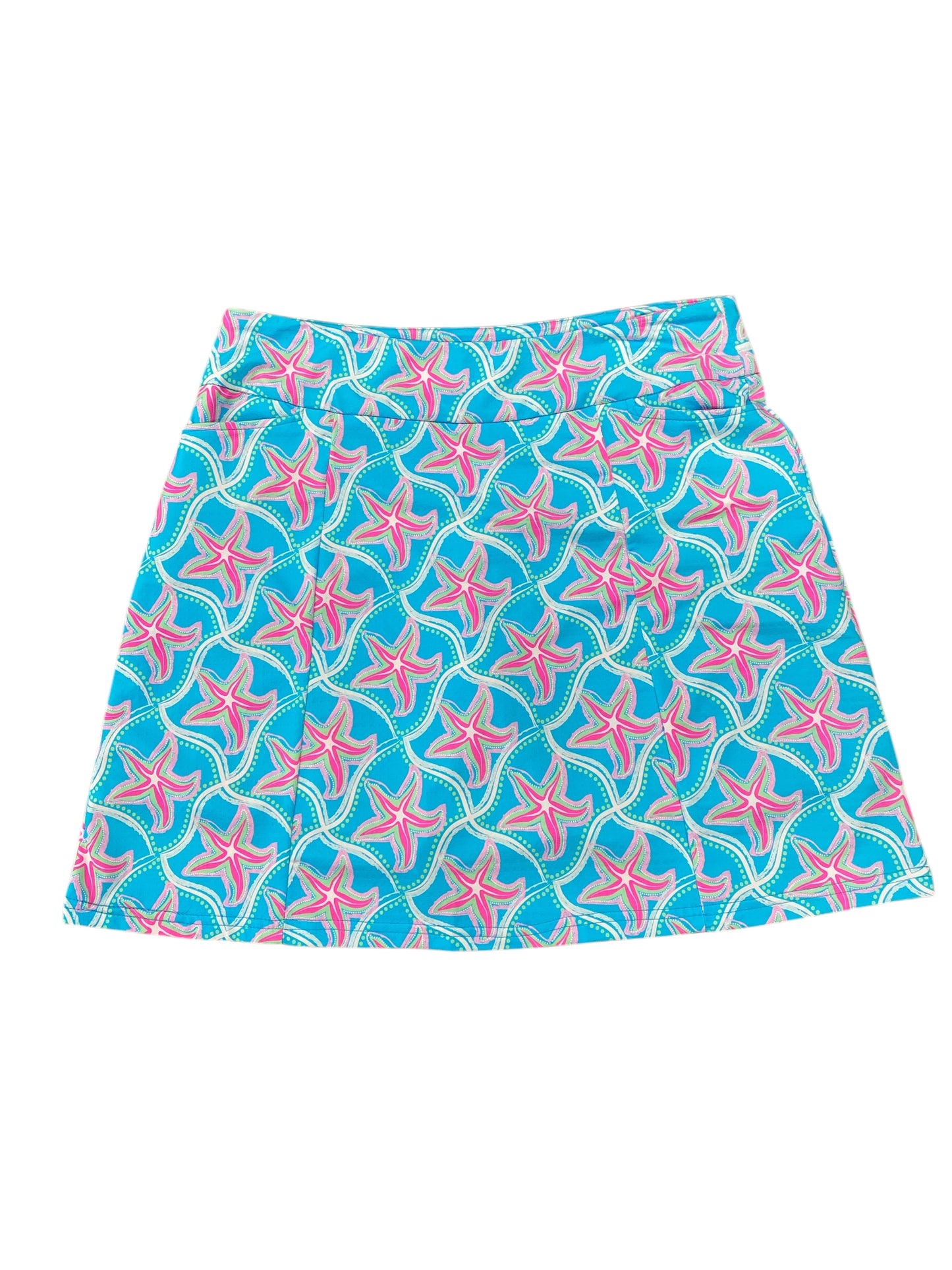 Two Pocket Skort-Starfish Turq/Pink