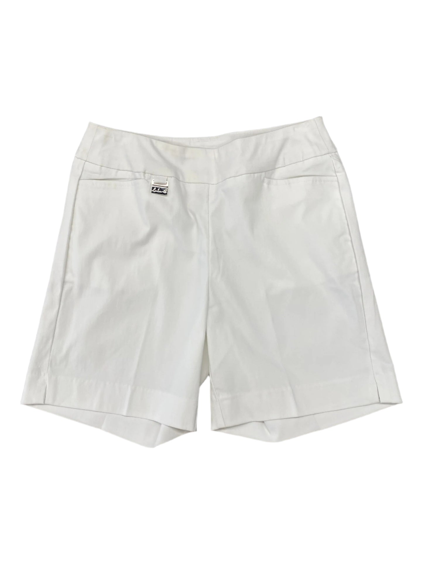 Pull On Short w/ Side Vent-White