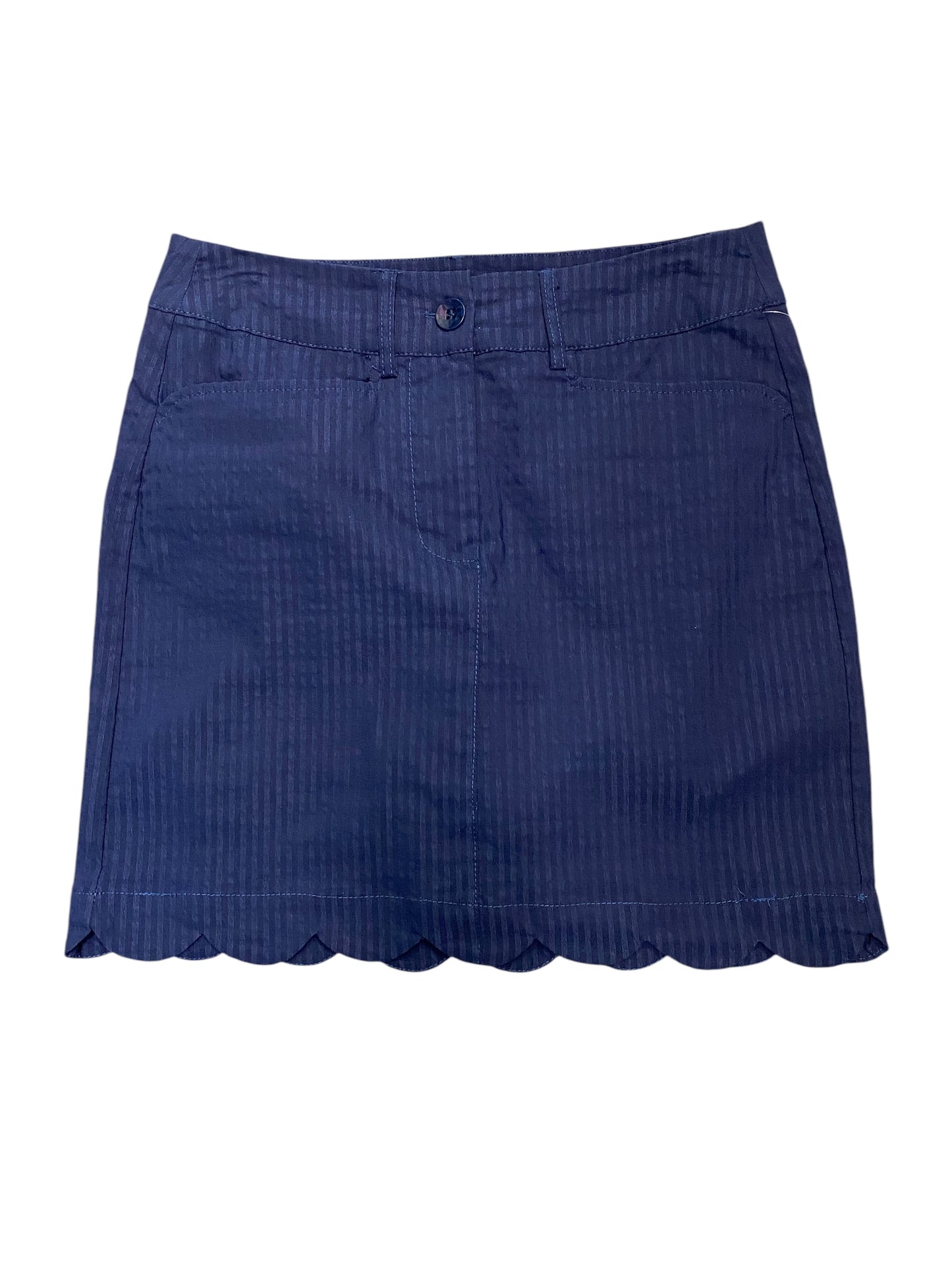 Scallop Skort-Navy