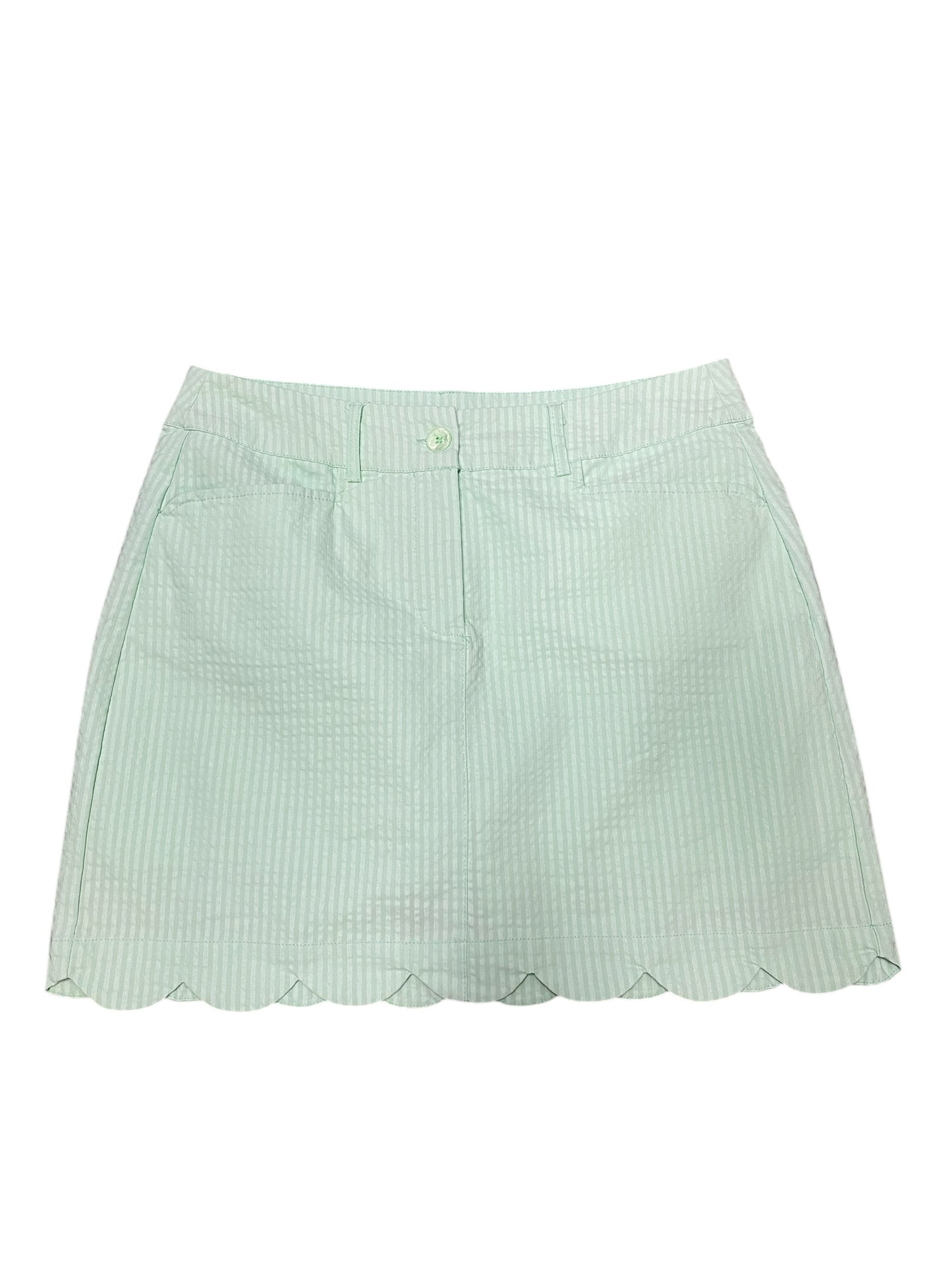 Scallop Skort-Clear Lime