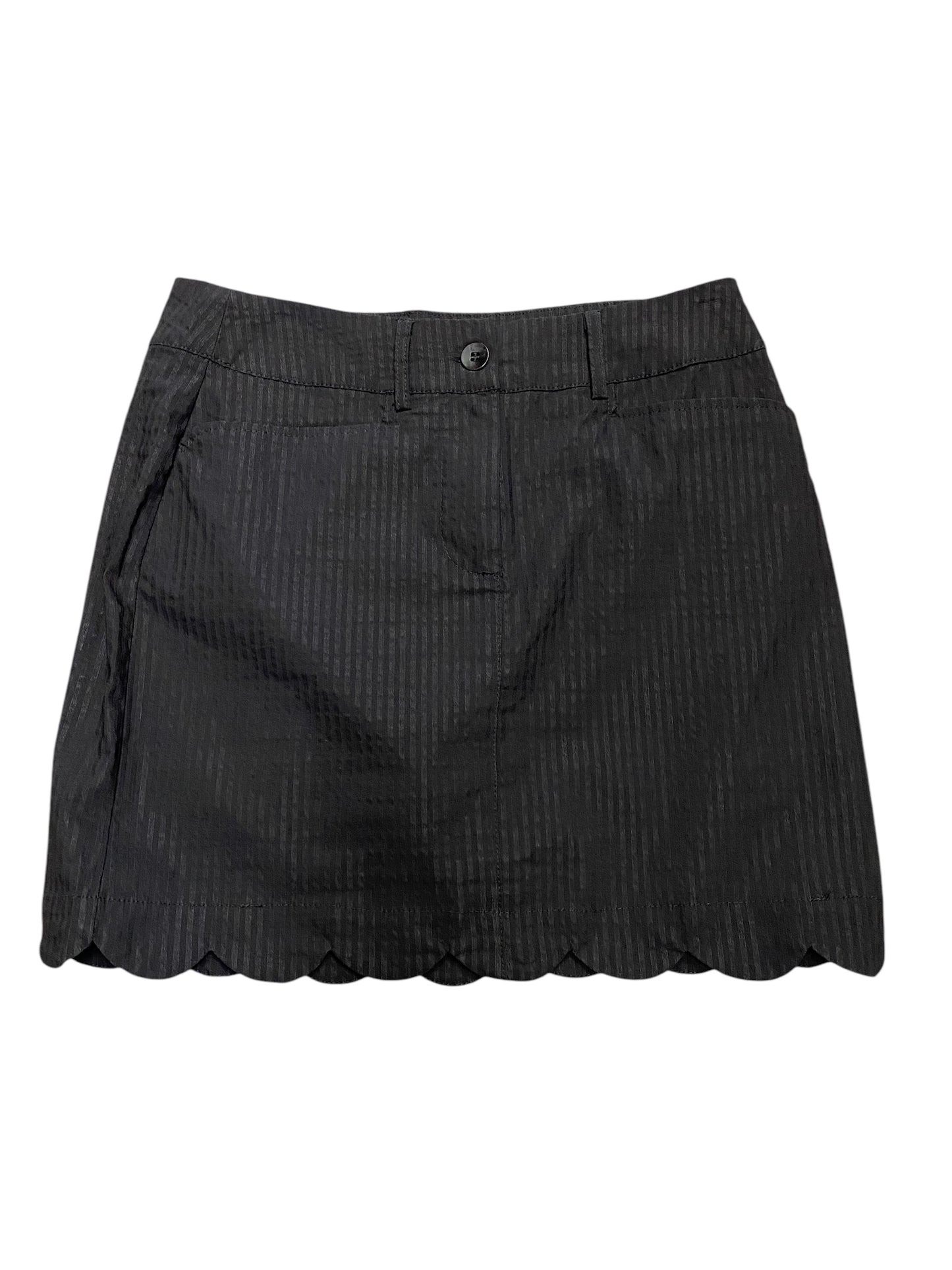 Scallop Skort-Black
