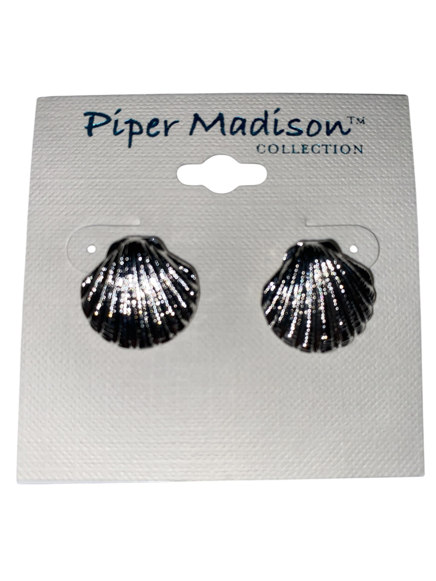 Silver Scallop Earrings