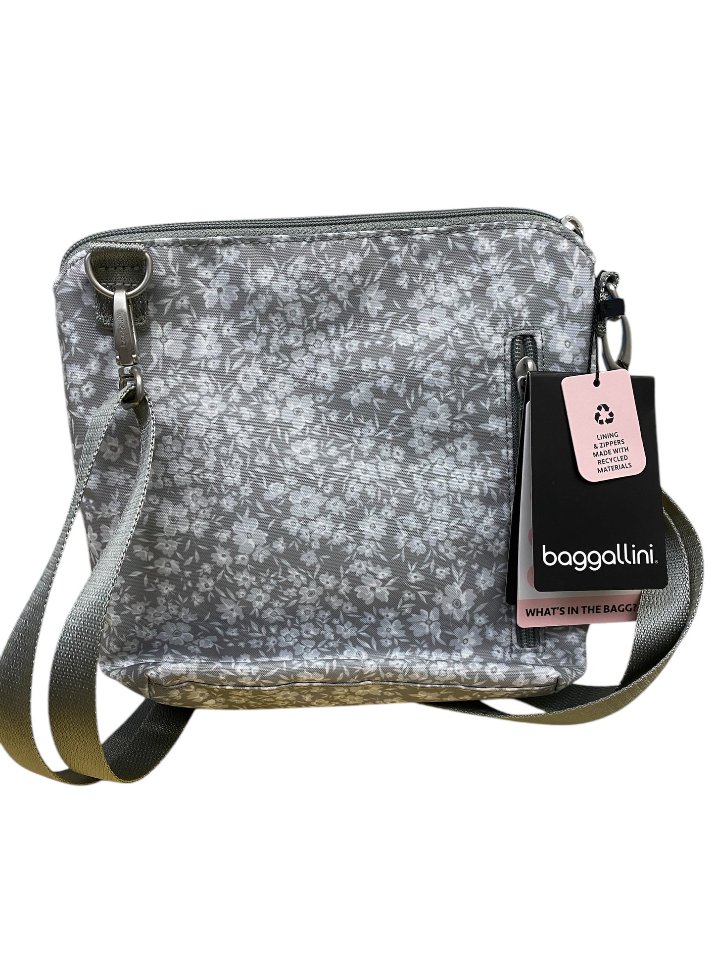 Modern Pocket Crossbody-LT Grey Petal