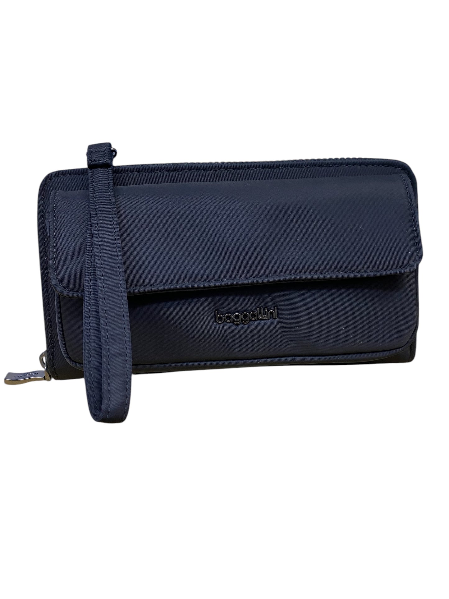 RFID Phone Wallet Crossbody-Black Twill