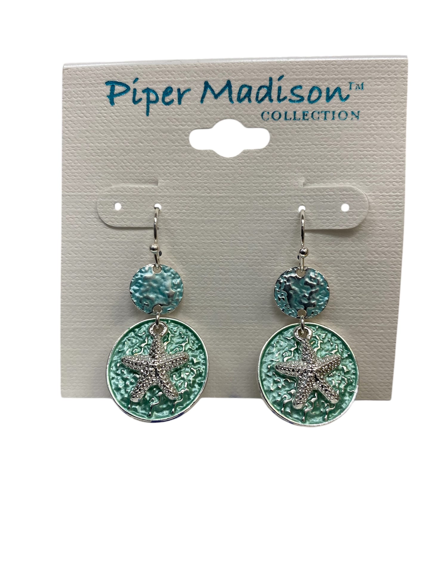 Aqua And Mint With Starfish Drop Earrings