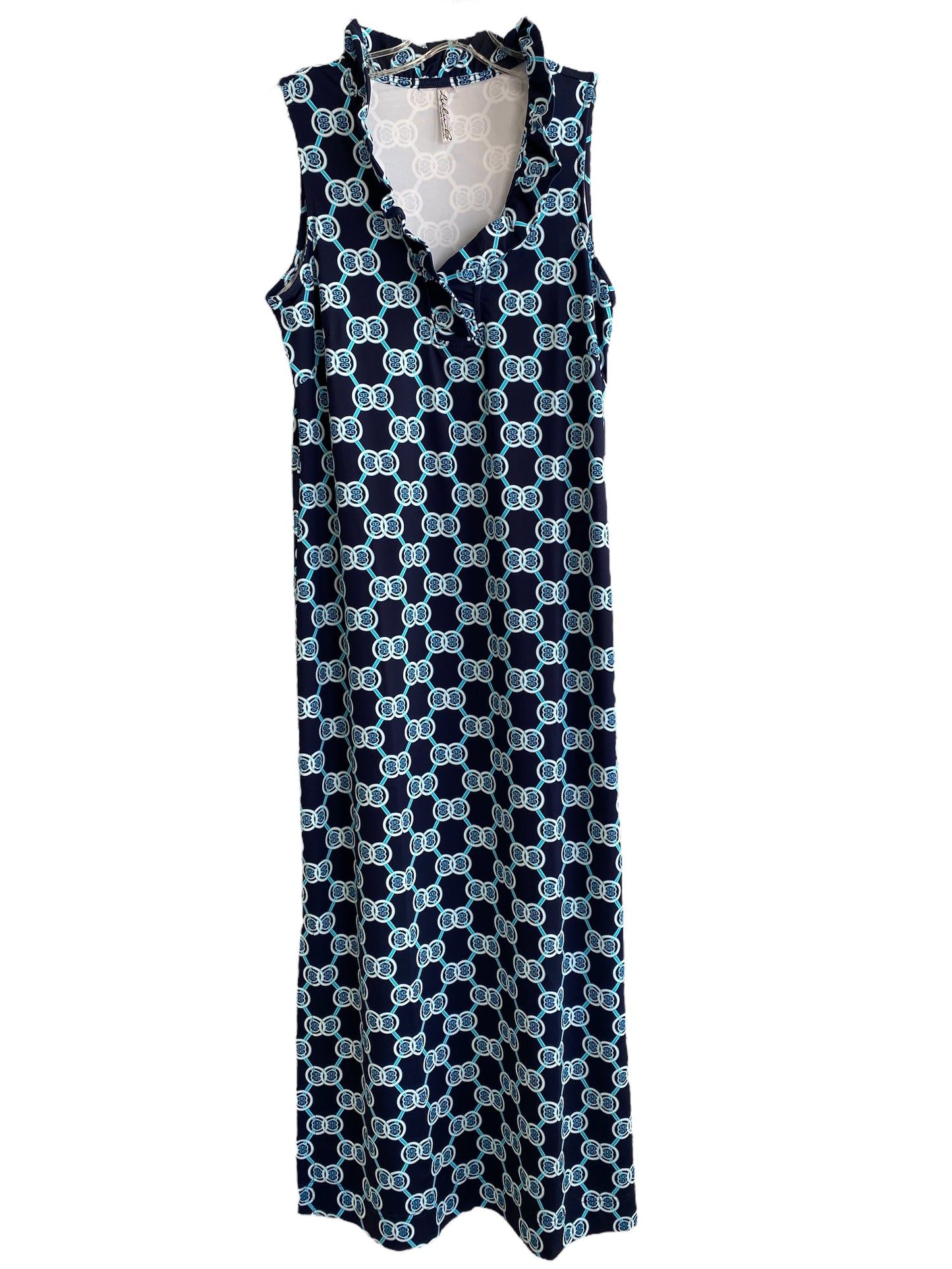 Maxi Ruffle Sleeveless Dress-MDNT