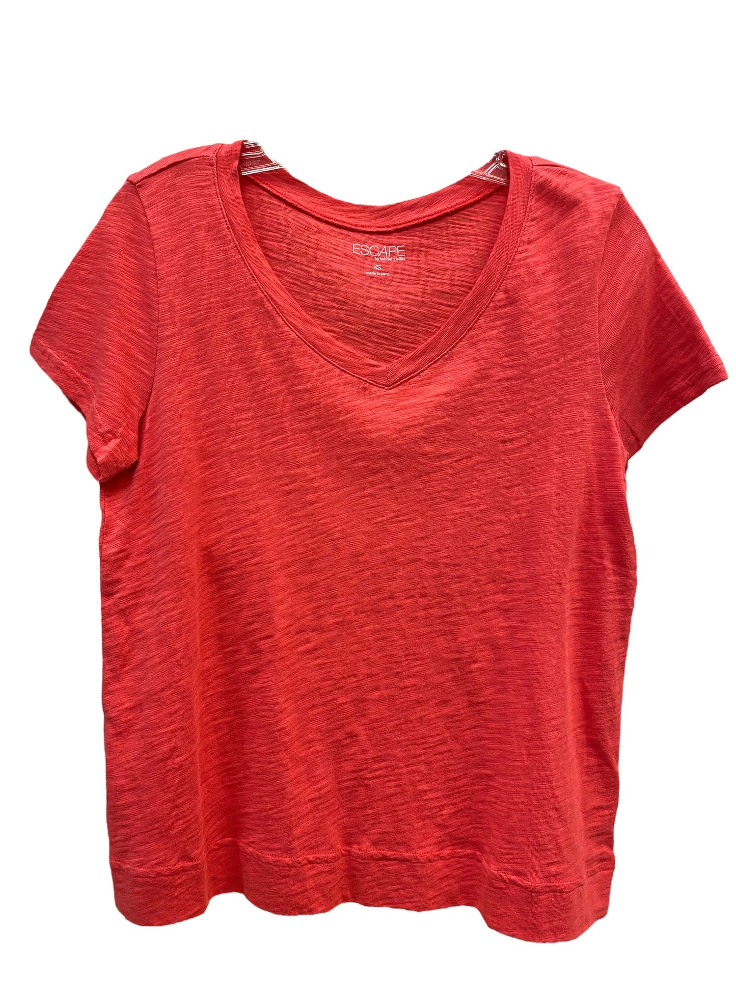 Cotton V-Neck Tee - Punch