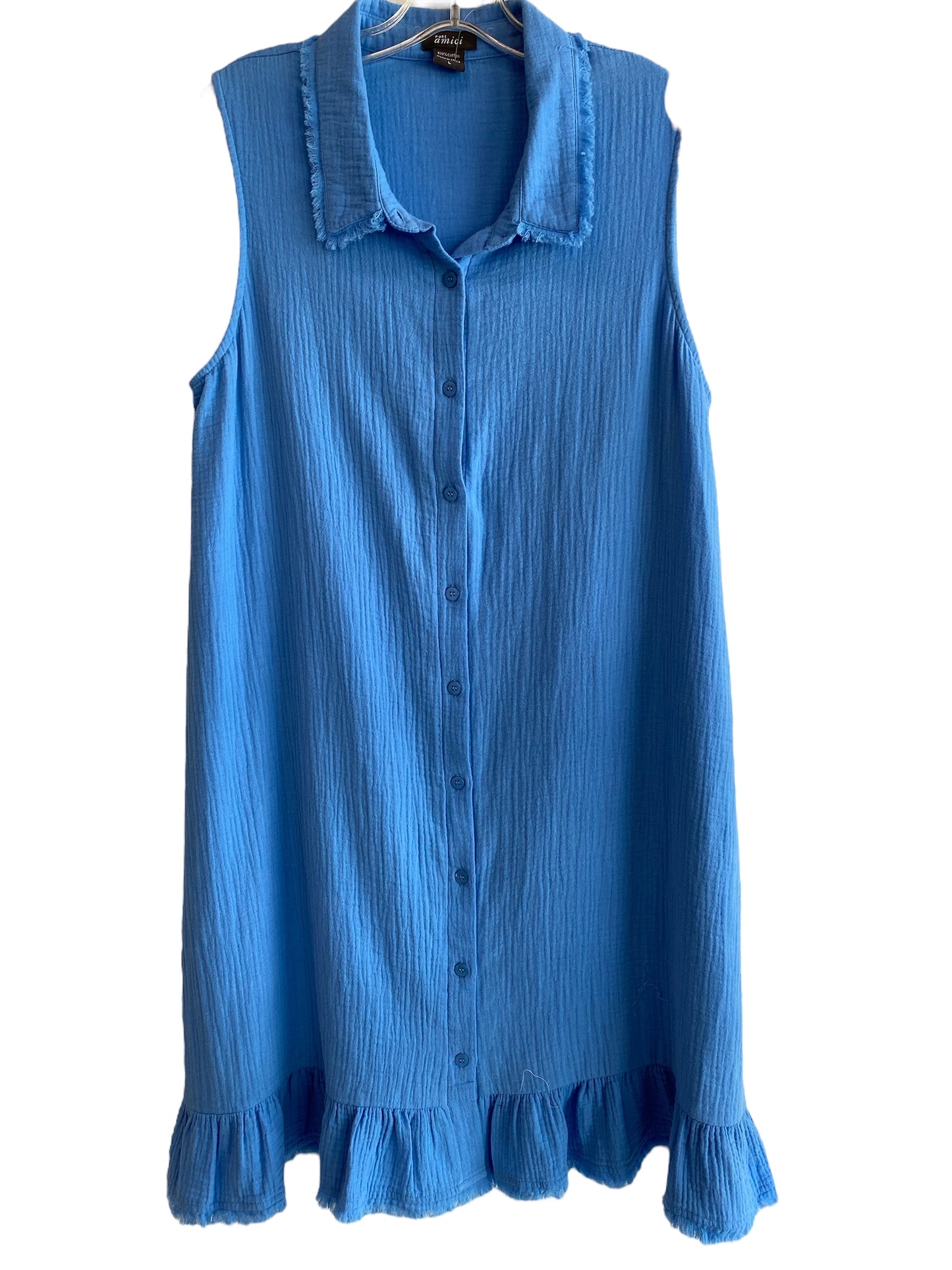 Blue fringe dress