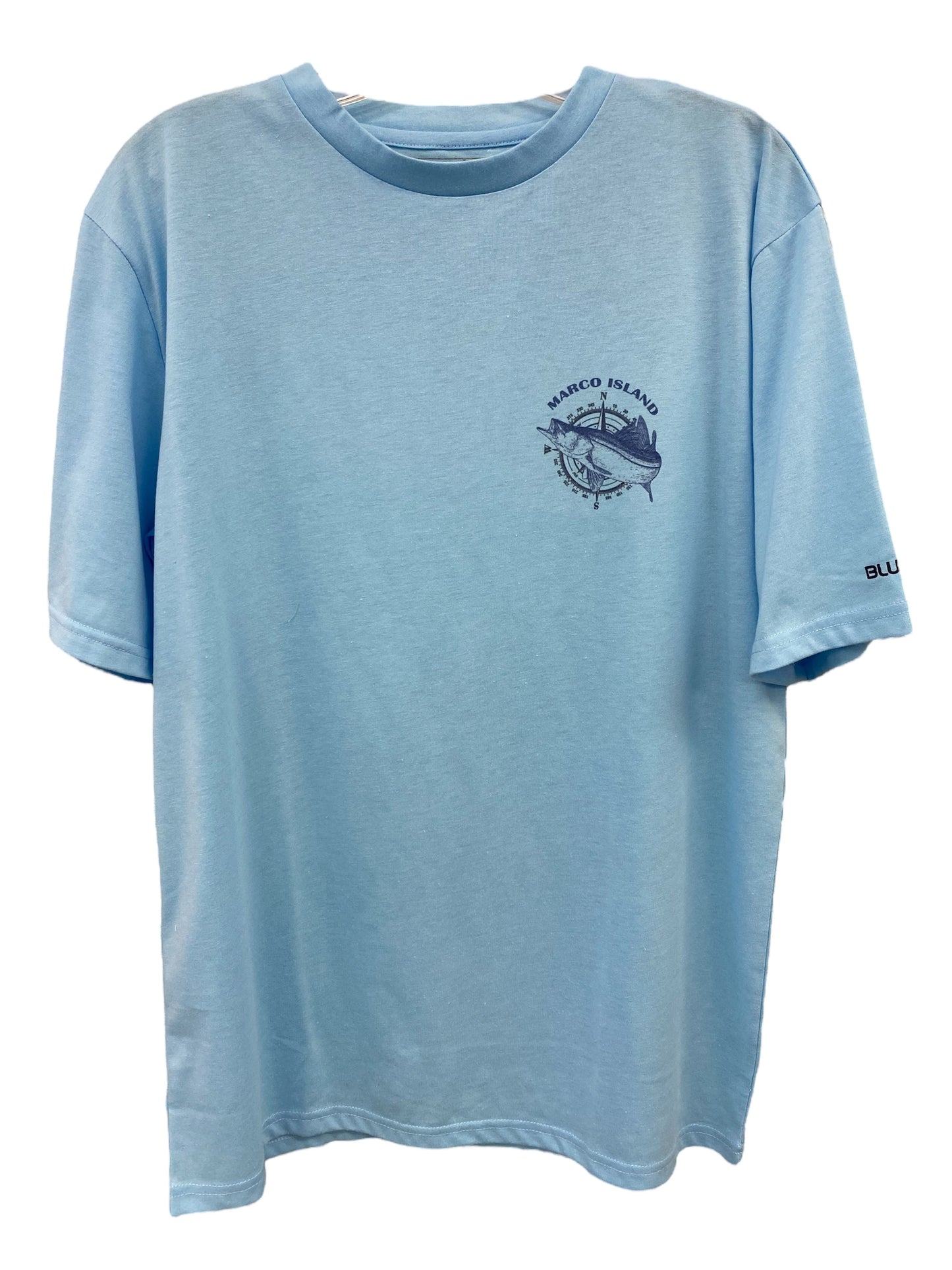 S/S Tech Cotton Tee-Sky Blue