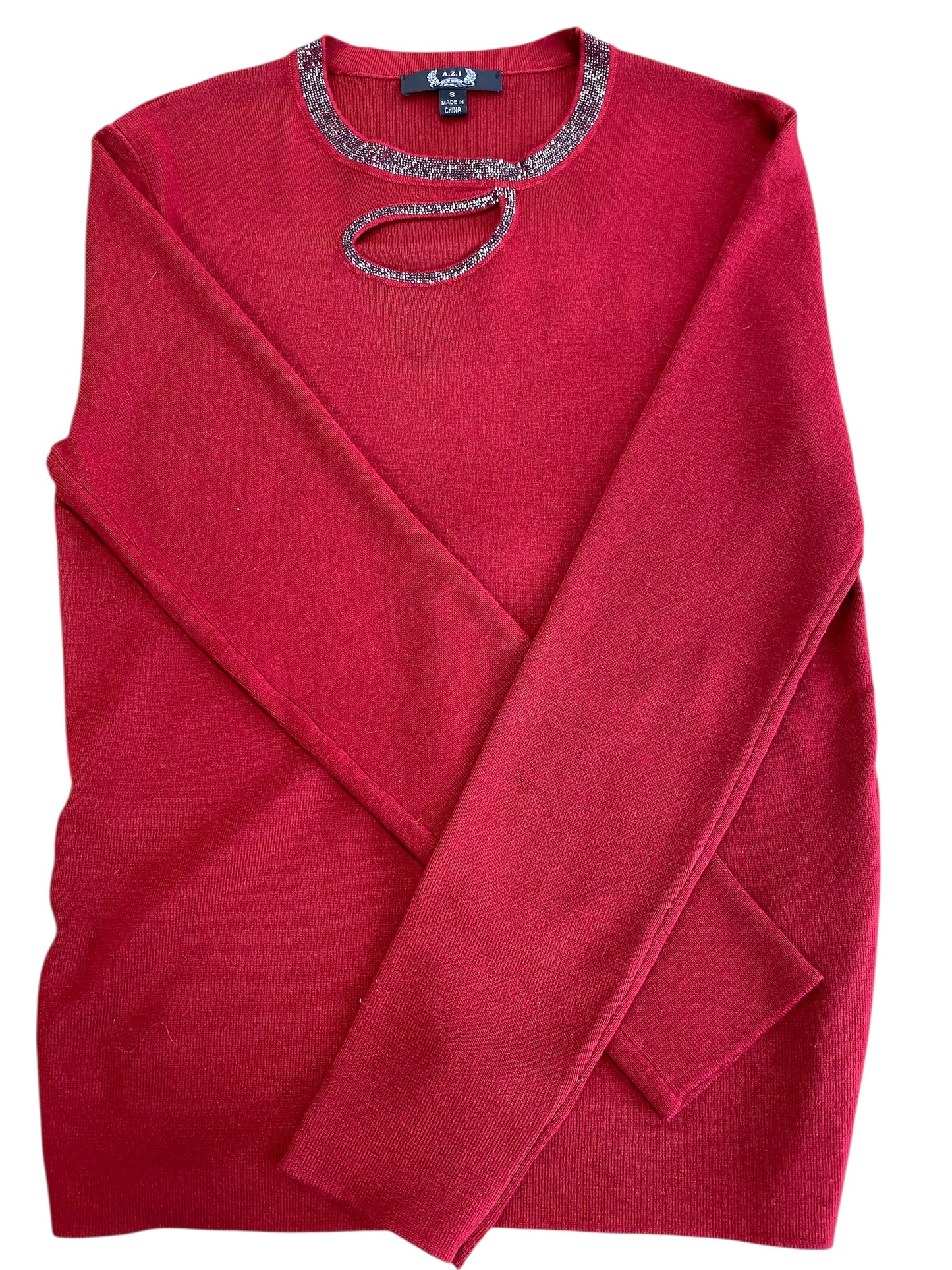 Allison Knit Top-Wine