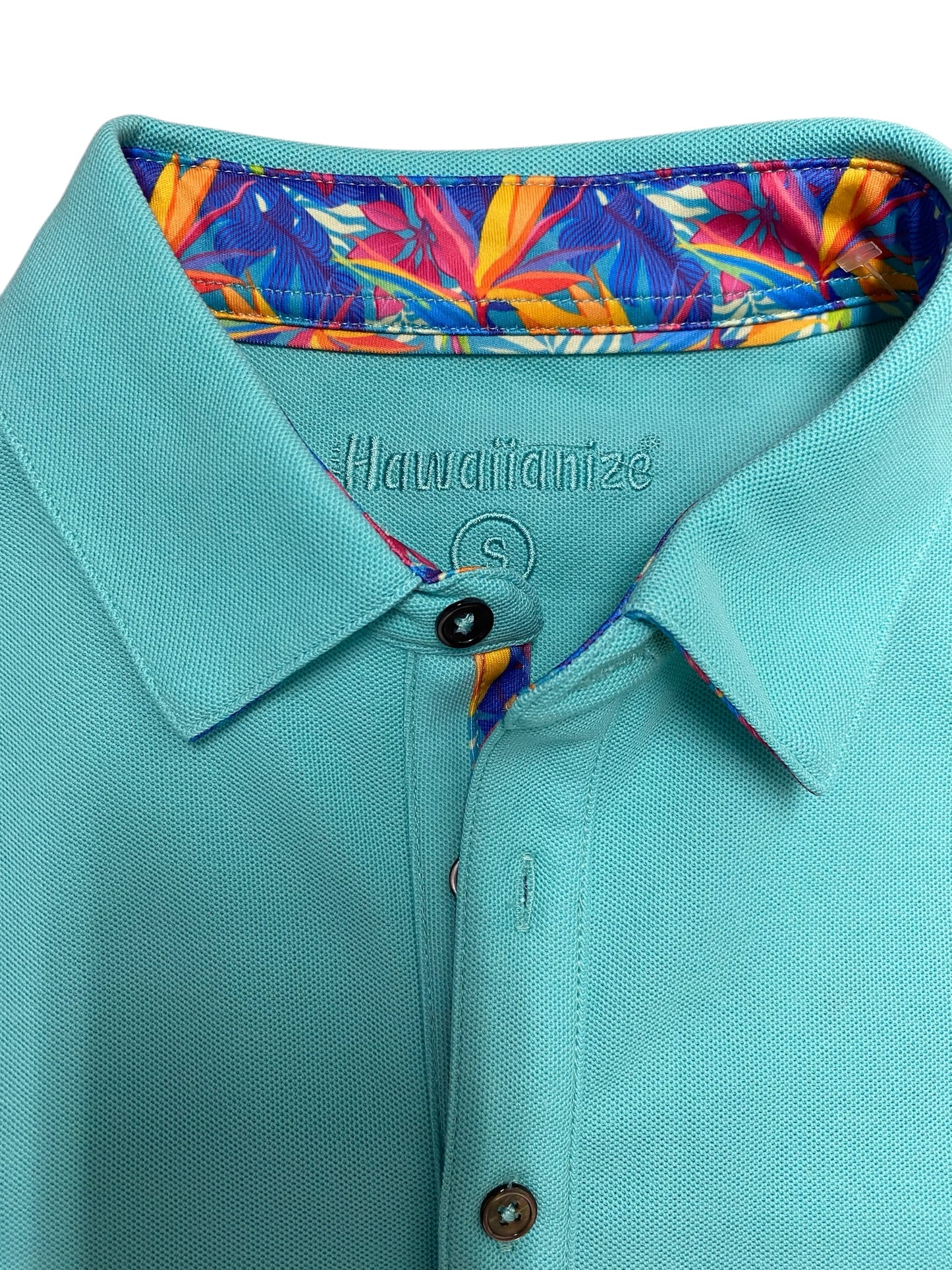 Rainforest Polo-Aqua