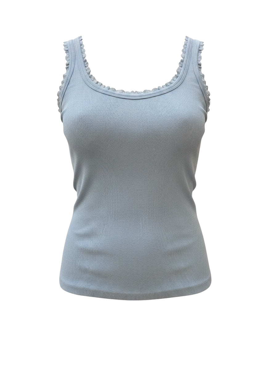Jade Tank Top-Medium Blue