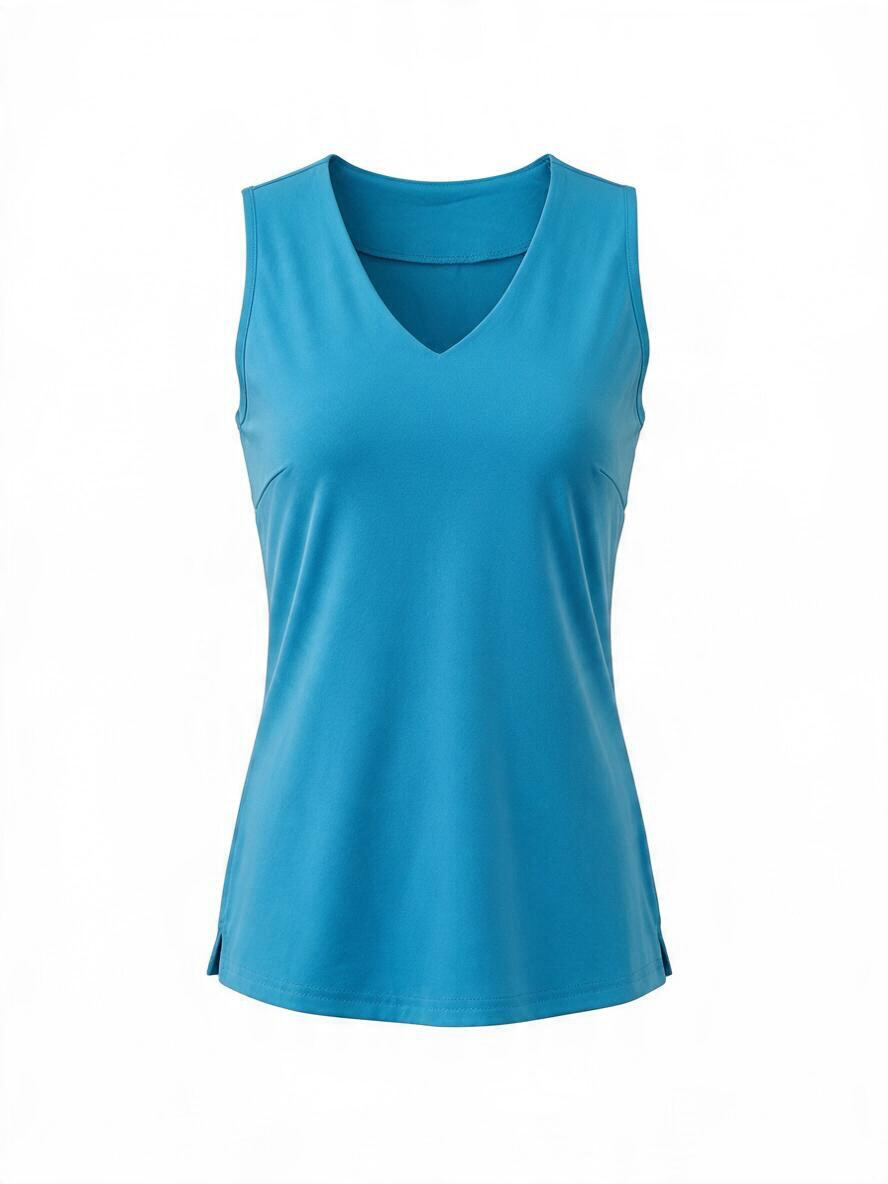 Sleeveless V-Neck-TQCL