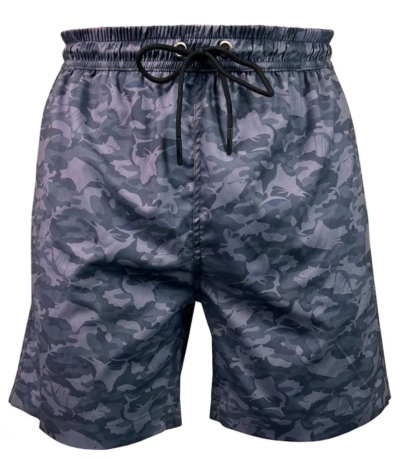 Camo Swim Short - Gray Ombre