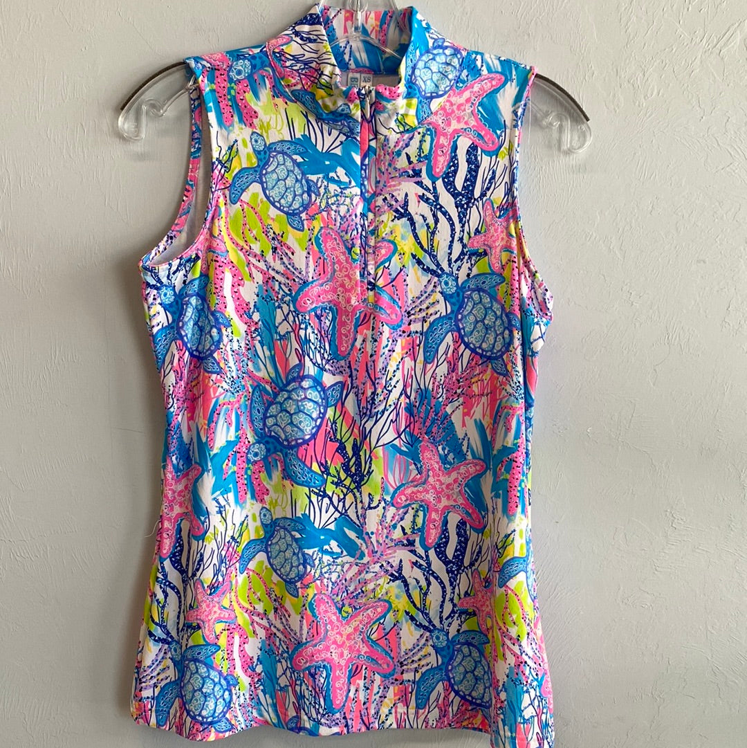 Sleeveless Zip Top-TSMC