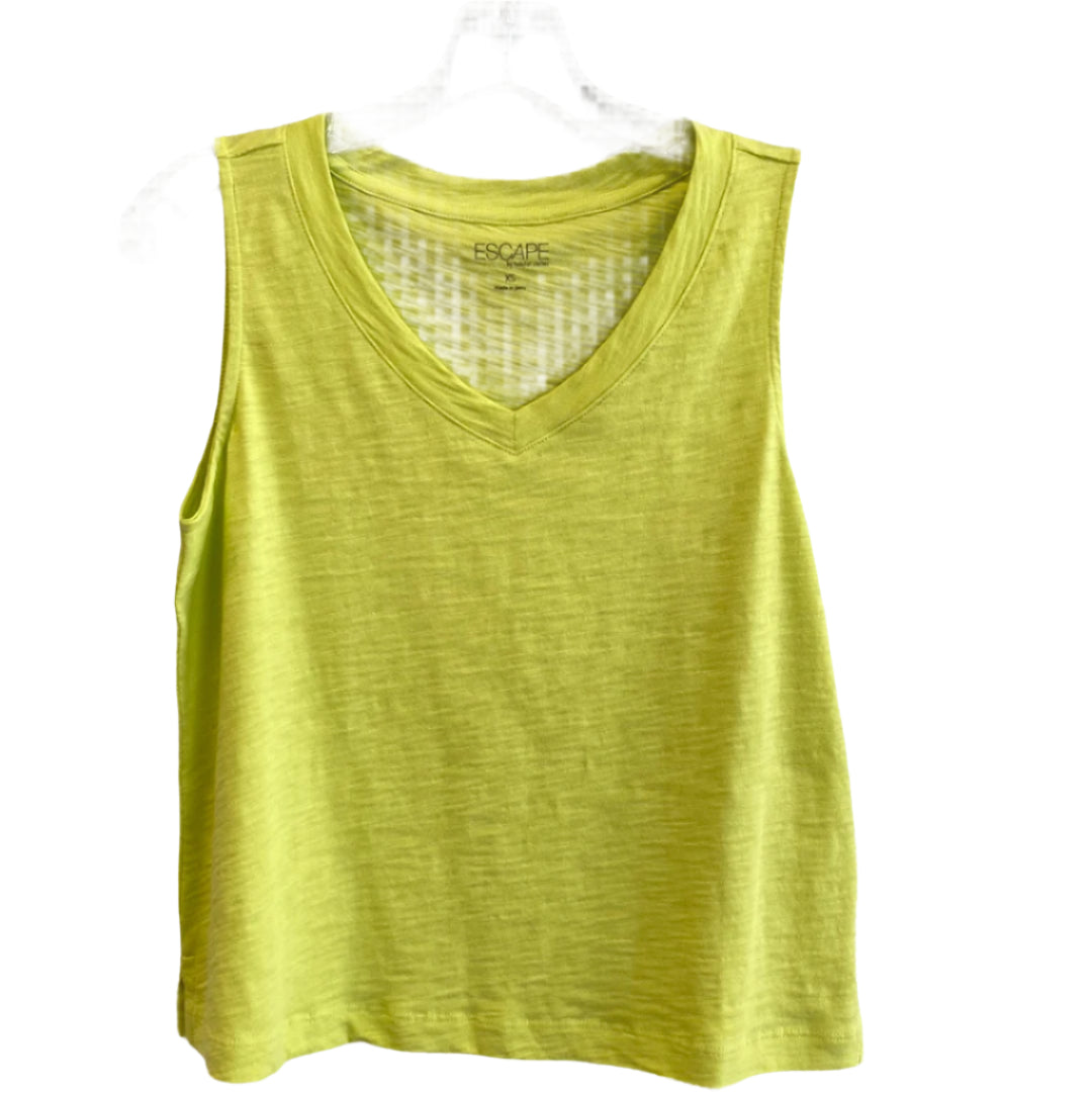 V-Neck Tank-Lime