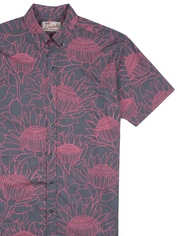 King Protea BD Shirt-Grey