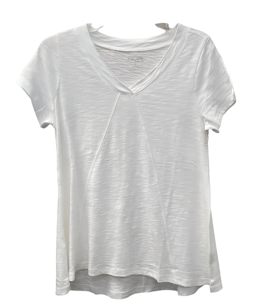 White V-Neck Tunic Top