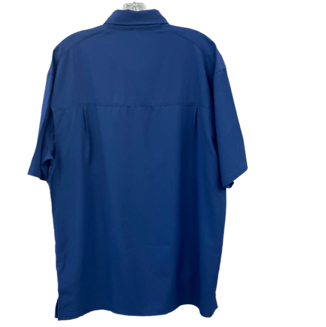 Short Sleeve Performance Solid Sport Shirt - Navy