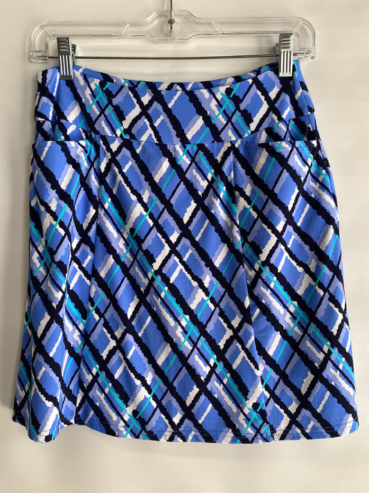 Two Pocket Skort-Fresh Plaid Blues