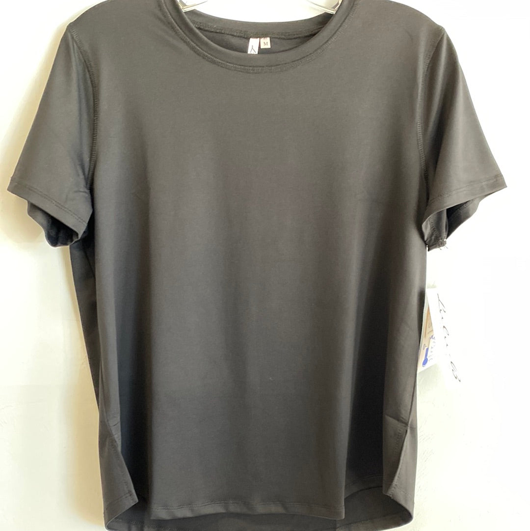 Nancy's Short Sleeve Top-Black