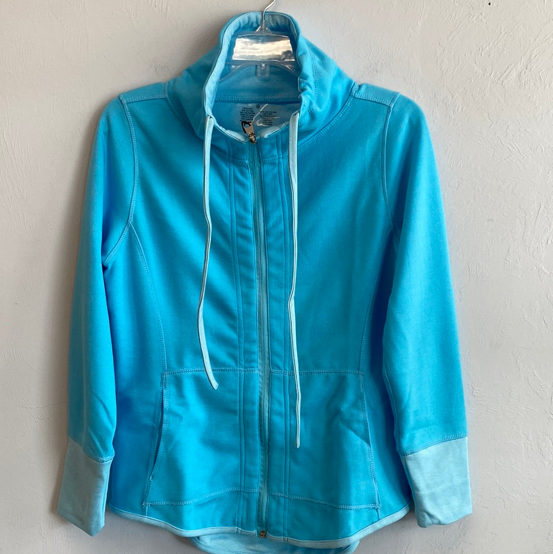 Reversible 2 Pocket Jacket-Clear Turquoise