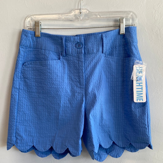 Scallop Shorts-Bright Periwinkle