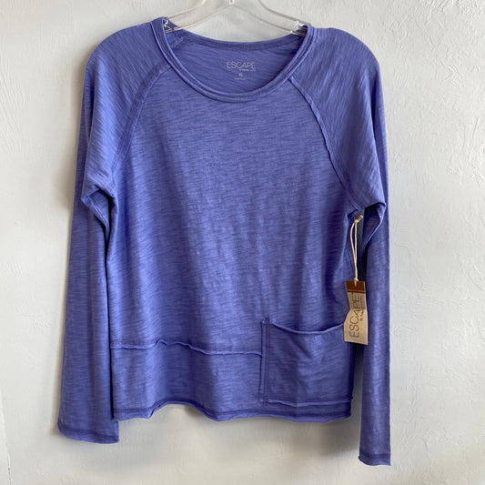 Cotton Pocket Pullover-Baja Blue