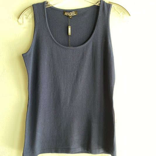 Knit Tank-Navy