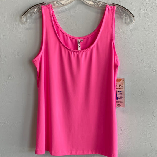 Solid Tank Top -Clear Pink