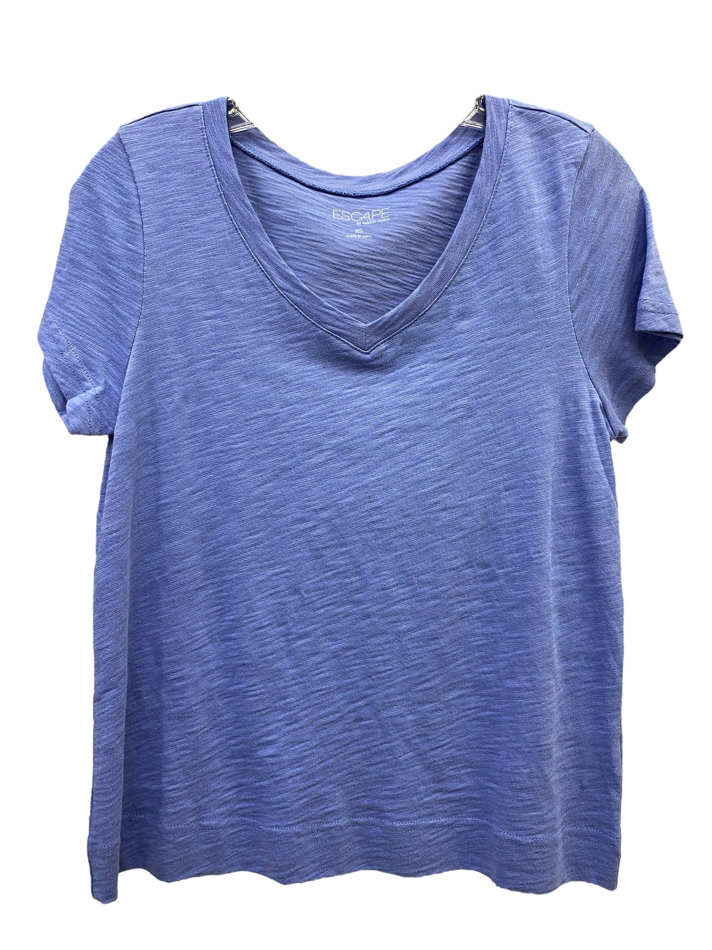 Cotton V-Neck Tee - Baja Blue