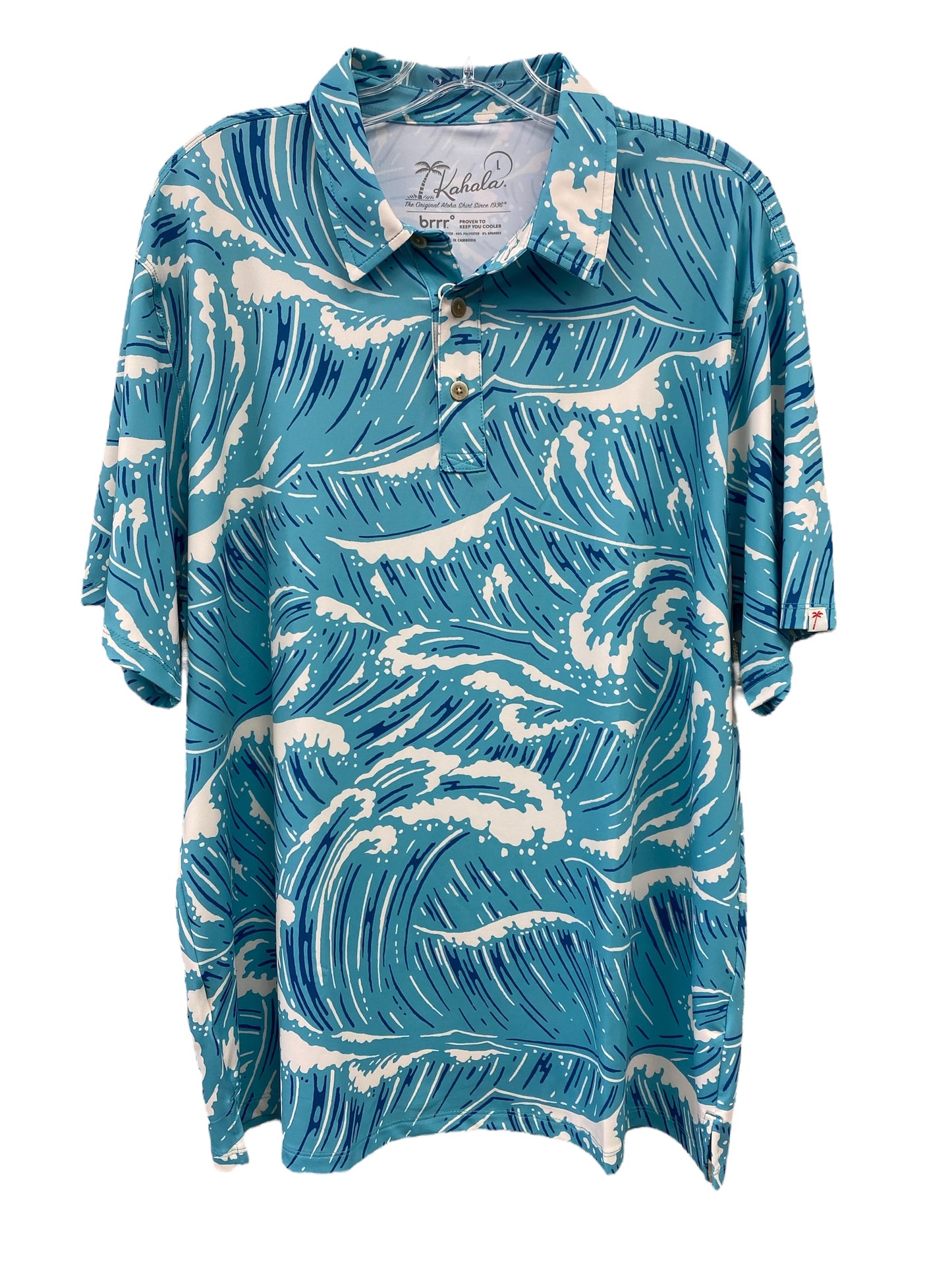 Heavy Water Knit Polo-Water