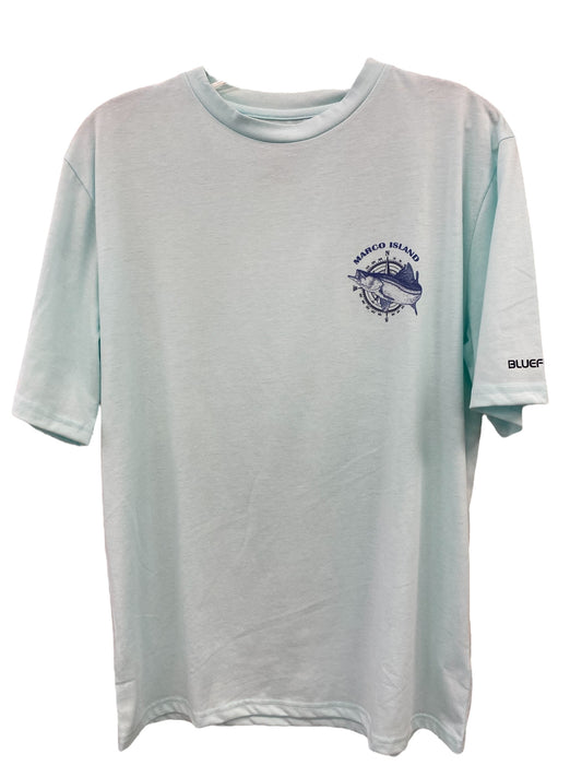 S/S Tech Cotton Tee-Aquamarine