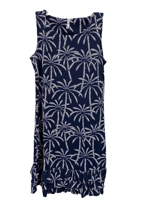 Sleeveless Ruffle Trim Dress-PRNV