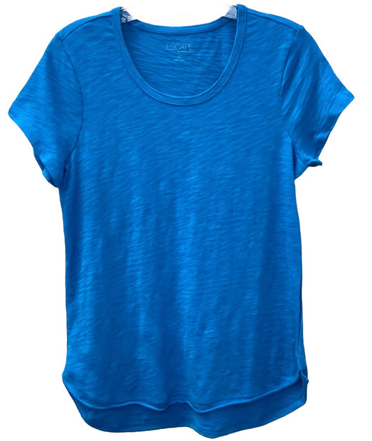 Cotton Slub Scoopneck Tee - Coastline