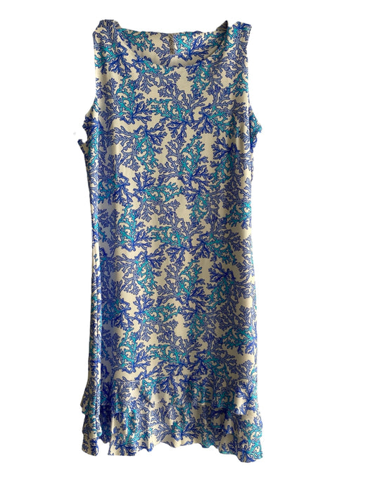 Sleeveless Ruffle Trim Dress-CRBL