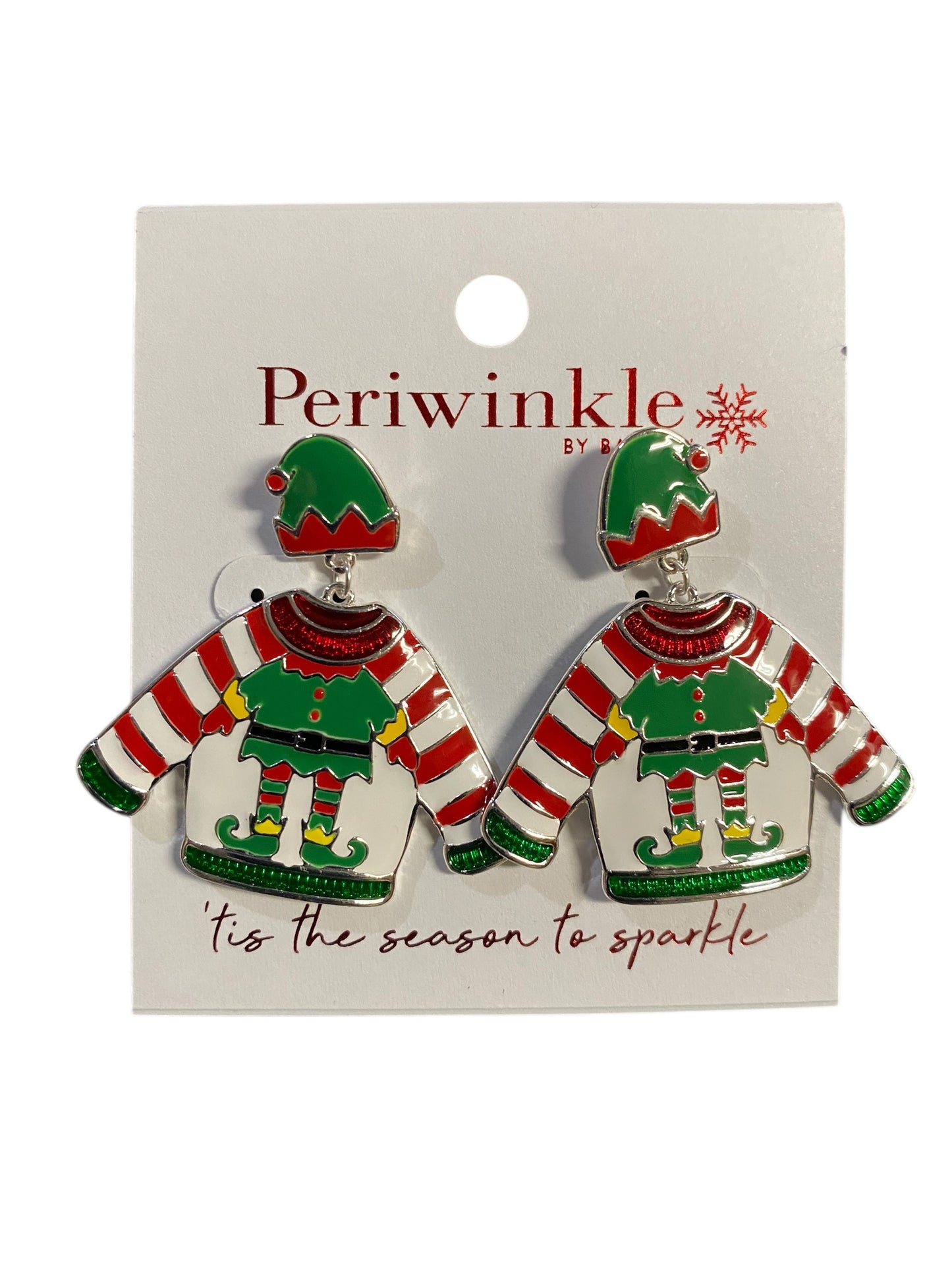 Pair of Christmas-themed earrings